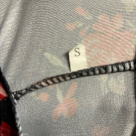 Kimono - No brand - black with roses - S - Picture 2 of 4